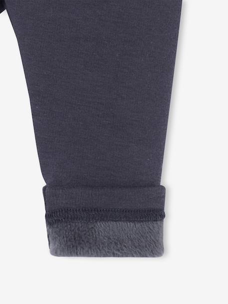 Gevoerde baby legging in fleece mesh nachtblauw+roze (poederkleur)+terracotta - vertbaudet enfant 