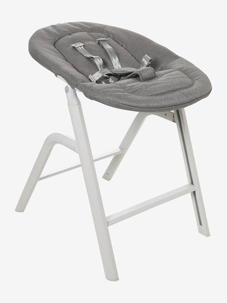 Pack Hoge kinderstoel + Ligstoel + Babyset + Kussen + Plateau WOODYNEST beige - vertbaudet enfant 