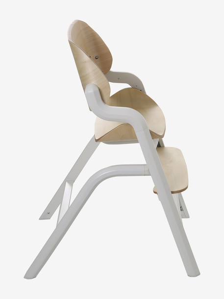 Pack Hoge kinderstoel + Ligstoel + Babyset + Kussen + Plateau WOODYNEST beige - vertbaudet enfant 