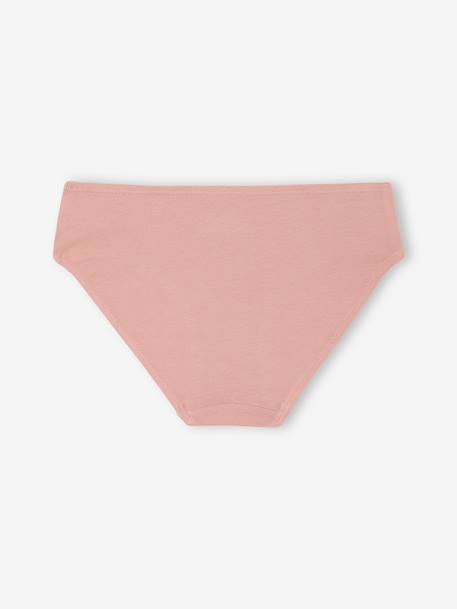 Set van 5 bijpassende slipjes voor meisjes rozen - vertbaudet enfant 