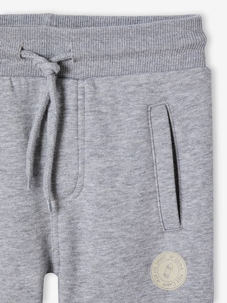 Joggingbroek van molton jongens dennen+donker leisteenblauw+gemêleerd zwart+grijs+marineblauw, gechineerd+middenblauw+oker+zwart - vertbaudet enfant 