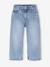 Wijde meisjesjeans blauw+denimgrijs+gebleekt denim+middenblauw+ongewassen denim+stone+zwart denim - vertbaudet enfant 