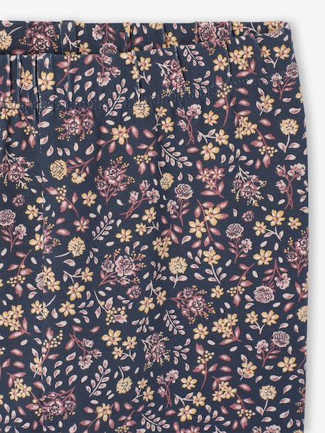 Bedrukte legging voor meisjes amandelgroen+blauw+blauwgroen+groen, bedrukt+inktblauw+roze, bedrukt+zachtpaars - vertbaudet enfant 