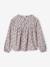 Blouse met bloemmotieven voor meisjes ecru - vertbaudet enfant 