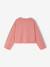 Cropped T-shirt met tekst en pailletten voor meisjes rozen - vertbaudet enfant 