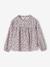 Blouse met bloemmotieven voor meisjes ecru - vertbaudet enfant 