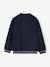 Sweater in bomberlook voor meisjes van fleece beige+gemêleerd grijs+marineblauw - vertbaudet enfant 