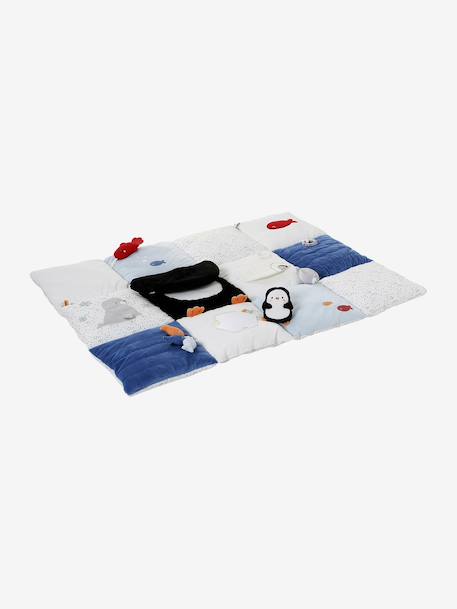 Zacht speelkleed CROQUE LA VIE beige+ecru+rood+sinaasappel+zwart - vertbaudet enfant 