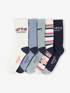 -Set van 5 paar sokken "Skate" jongen