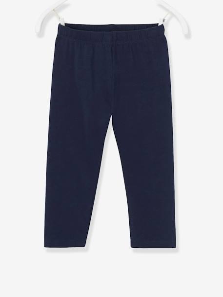 Legging meisje tot halverwege de kuit MARINE GRIJS+WIT+zwart - vertbaudet enfant 