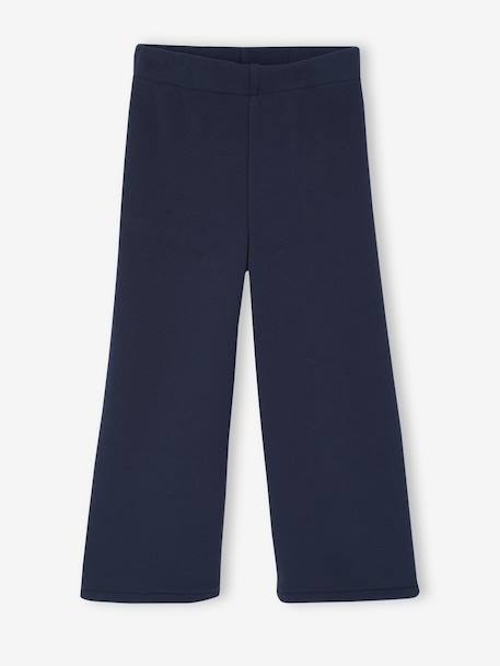 Gevoerde wijde legging van fleece voor meisjes marineblauw+pruim+smaragdgroen - vertbaudet enfant 