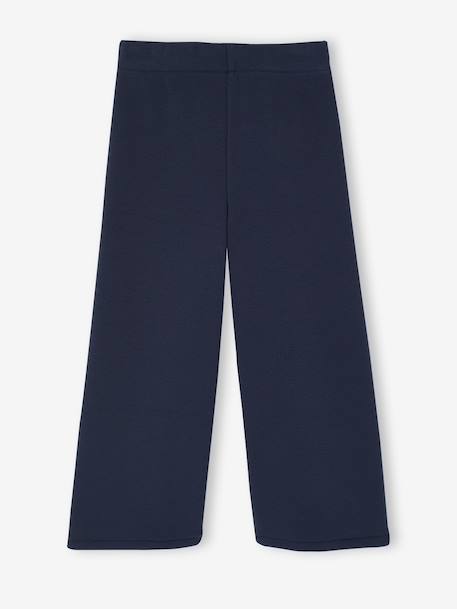 Gevoerde wijde legging van fleece voor meisjes marineblauw+pruim+smaragdgroen - vertbaudet enfant 