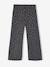 Wijde fleece legging voor meisjes bruin, bedrukt+marineblauw+vanille - vertbaudet enfant 