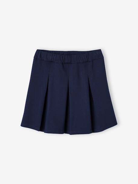 Plooirok die je gemakkelijk kunt aantrekken grijs+marineblauw - vertbaudet enfant 