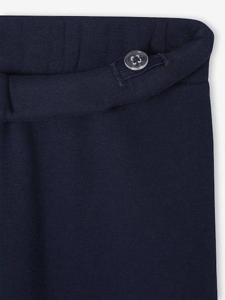 Gevoerde wijde legging van fleece voor meisjes marineblauw+pruim+smaragdgroen - vertbaudet enfant 