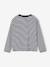 Gestreepte T-shirt met patch en sierstrik voor meisjes marineblauw, gestreept - vertbaudet enfant 