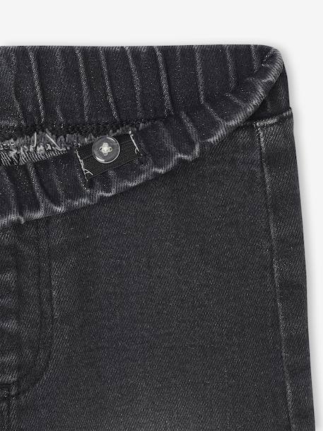 Wijde tregging voor meisjes van denim denimgrijs+donkerblauw+lichtblauw+middenblauw - vertbaudet enfant 