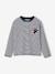 Gestreepte T-shirt met patch en sierstrik voor meisjes marineblauw, gestreept - vertbaudet enfant 