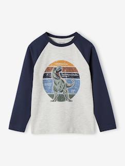 -Oeko-Tex® grafisch jongens-T-shirt met raglanmouwen
