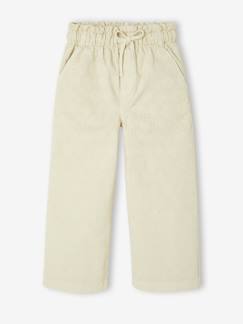 -Wijde broek met plumetis