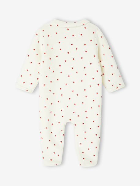 Set van 3 babyslaappakje voor pasgeborenen 'coeurs' in fluweel / velours nachtblauw - vertbaudet enfant 