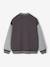 Teddy-sweatshirt in fleece voor jongens met lusbadge. antraciet+dennen+marineblauw+smaragdgroen - vertbaudet enfant 