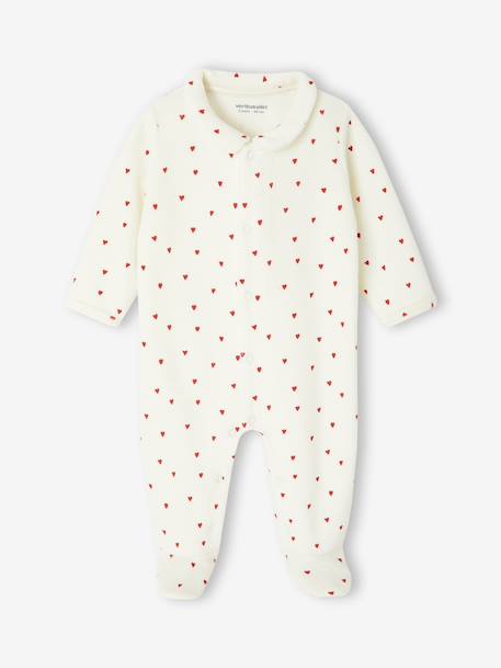 Set van 3 babyslaappakje voor pasgeborenen 'coeurs' in fluweel / velours nachtblauw - vertbaudet enfant 