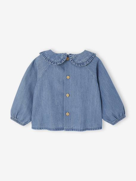 Geboorteblouse van jeans stone - vertbaudet enfant 