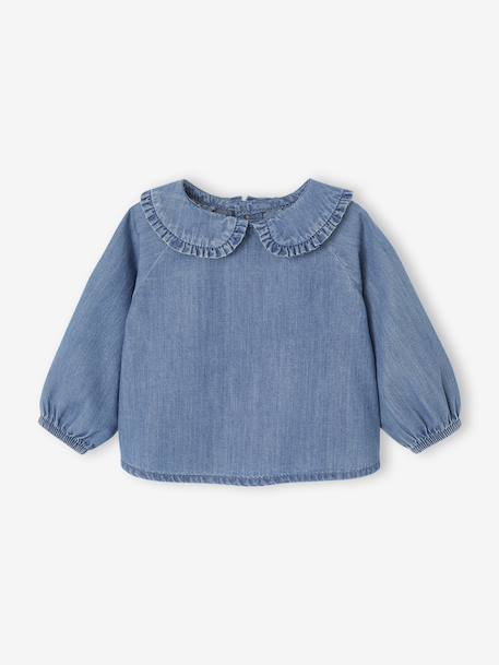 Geboorteblouse van jeans stone - vertbaudet enfant 
