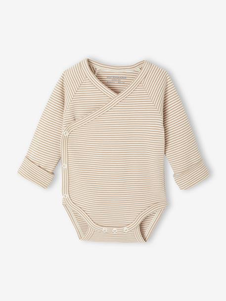 Evolutieve 4-delige babyset met body + legging + slabbetje + knuffels ecru - vertbaudet enfant 