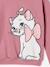 Marie sweater met capuchon van fleece rozen - vertbaudet enfant 