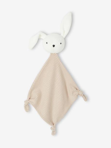 Evolutieve 4-delige babyset met body + legging + slabbetje + knuffels ecru - vertbaudet enfant 