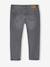 Smalle jeans large meisjes denimgrijs+donkerblauw+gebleekt denim+grijs+middenblauw - vertbaudet enfant 