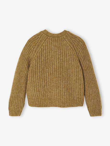 Gebreid vest olijf - vertbaudet enfant 