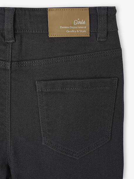 Slim meisjesbroek smalle lichaamsbouw antraciet+roze (poederkleur) - vertbaudet enfant 
