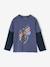 Jongensshirt met dubbele mouwen blauw+gemêleerd wit+kaki+marineblauw+nachtblauw - vertbaudet enfant 