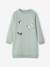 Basics fleece meisjesjurk marineblauw+saliegroen - vertbaudet enfant 