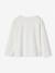 T-shirt BASICS met lange mouwen voor meisjes ecru+lichtroze - vertbaudet enfant 