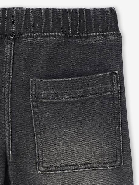 Wijde tregging voor meisjes van denim denimgrijs+donkerblauw+lichtblauw+middenblauw - vertbaudet enfant 