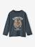 Jongensshirt met grappig dierenmotief dennen+petrolblauw+wit - vertbaudet enfant 
