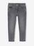 Slim jeans gemiddeld meisjes donkerblauw+gebleekt denim+grijs+middenblauw - vertbaudet enfant 