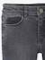 Slim jeans gemiddeld meisjes donkerblauw+gebleekt denim+grijs+middenblauw - vertbaudet enfant 