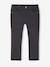Slim fit wijde meisjesbroek MorphologiK antraciet+roze (poederkleur) - vertbaudet enfant 