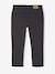 Slim fit wijde meisjesbroek MorphologiK antraciet+roze (poederkleur) - vertbaudet enfant 