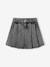 Meisjesplooirok van jeans denimgrijs+stone - vertbaudet enfant 