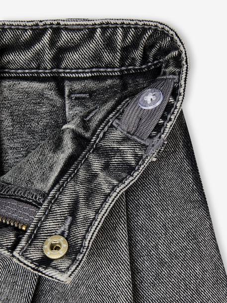 Meisjesplooirok van jeans denimgrijs+stone - vertbaudet enfant 