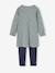 Set van 2 nachtjurk + legging voor meisjes Bloemen lichtroze - vertbaudet enfant 