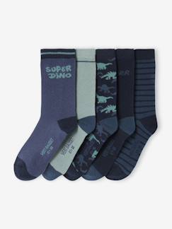 -Set van 5 paar sokken "Super dino" jongen