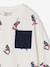 T-shirt met lange mouwen met jongensprint HAPPY LA wit, bedrukt - vertbaudet enfant 