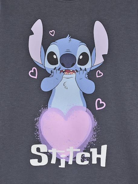 Disney® LILO & STITCH sweater jurk van fleece antraciet - vertbaudet enfant 